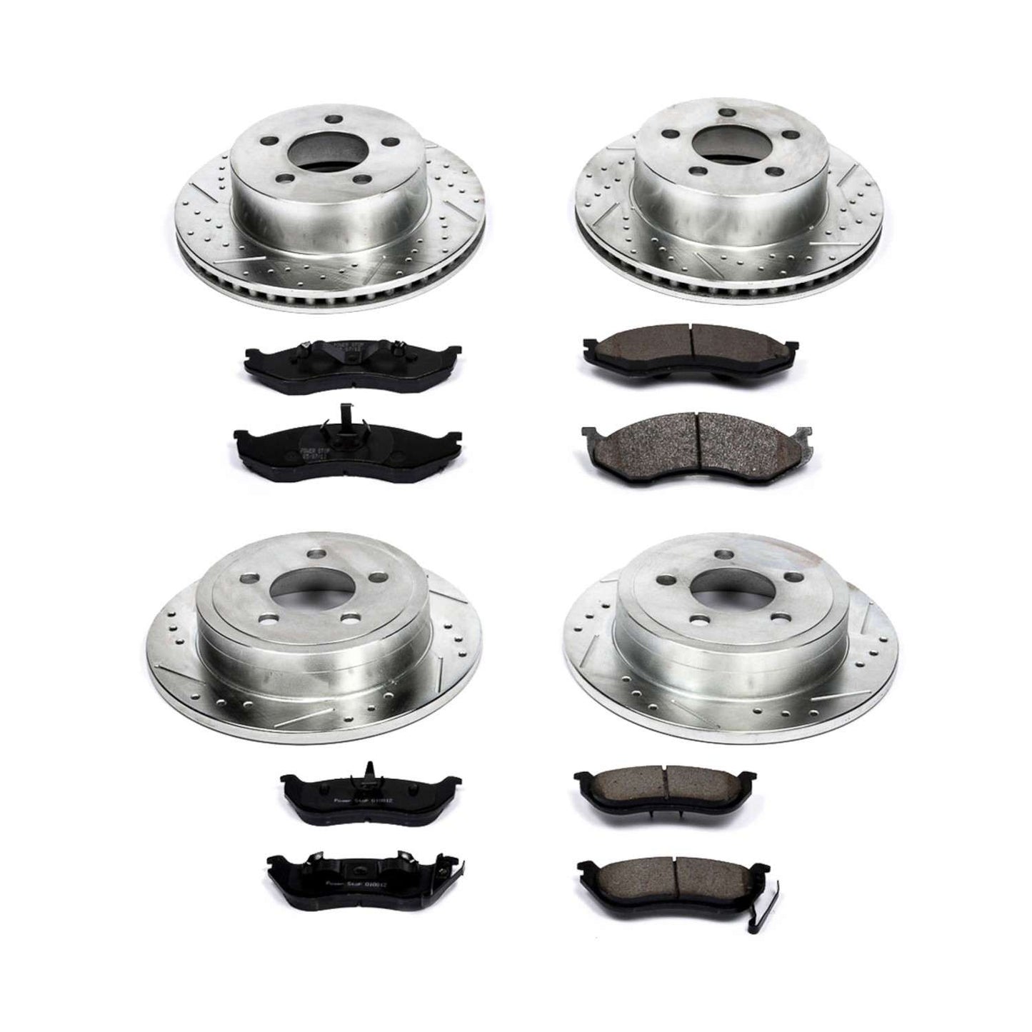 PowerStop Power Stop 03-06 Jeep Wrangler Front & Rear Z23 Evolution Sport Brake Kit K2154