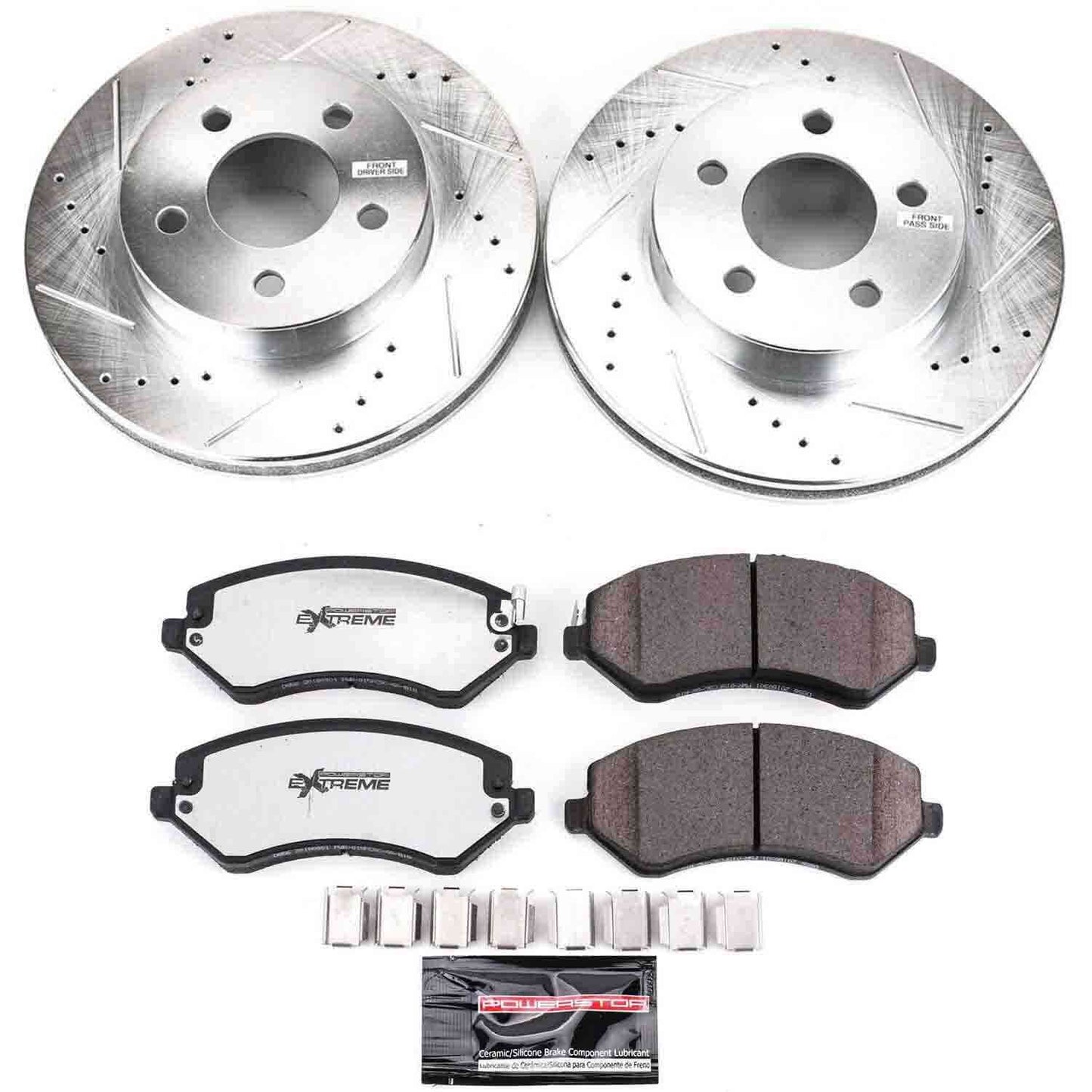 PowerStop Power Stop 02-07 Jeep Liberty Front Z36 Truck & Tow Brake Kit K2160-36