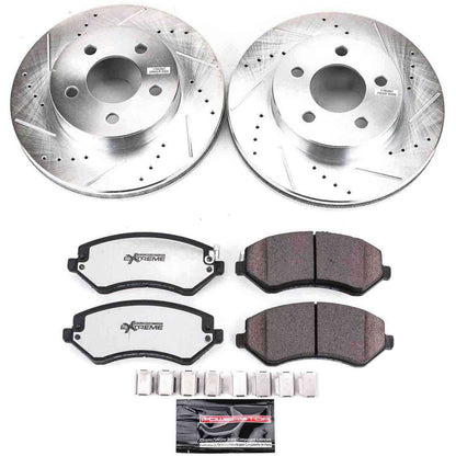 PowerStop Power Stop 02-07 Jeep Liberty Front Z36 Truck & Tow Brake Kit K2160-36