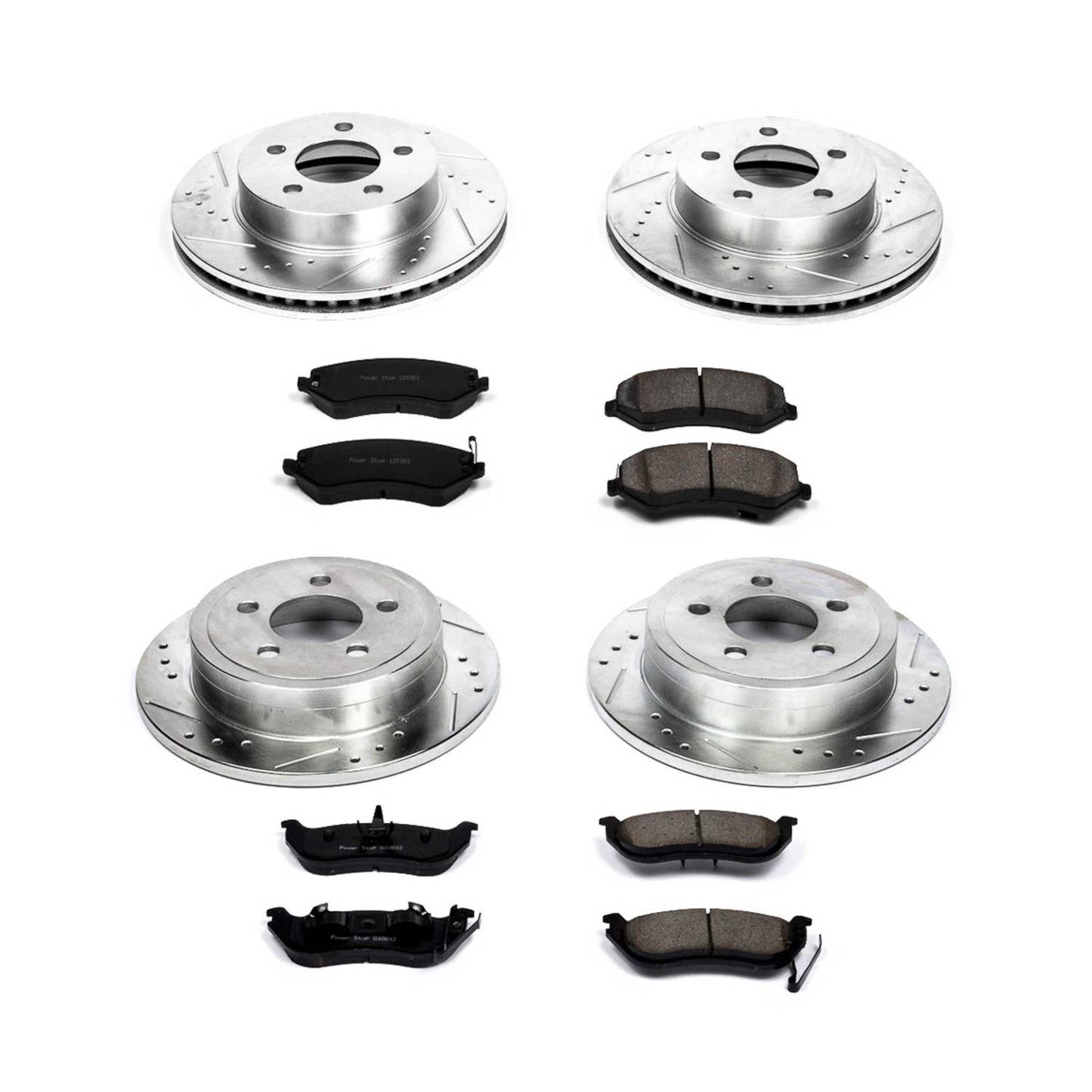 PowerStop Power Stop 03-07 Jeep Liberty Front & Rear Z23 Evolution Sport Brake Kit K2162