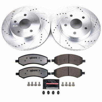 PowerStop Power Stop 07-09 Chrysler Aspen Front Z36 Truck & Tow Brake Kit K2163-36