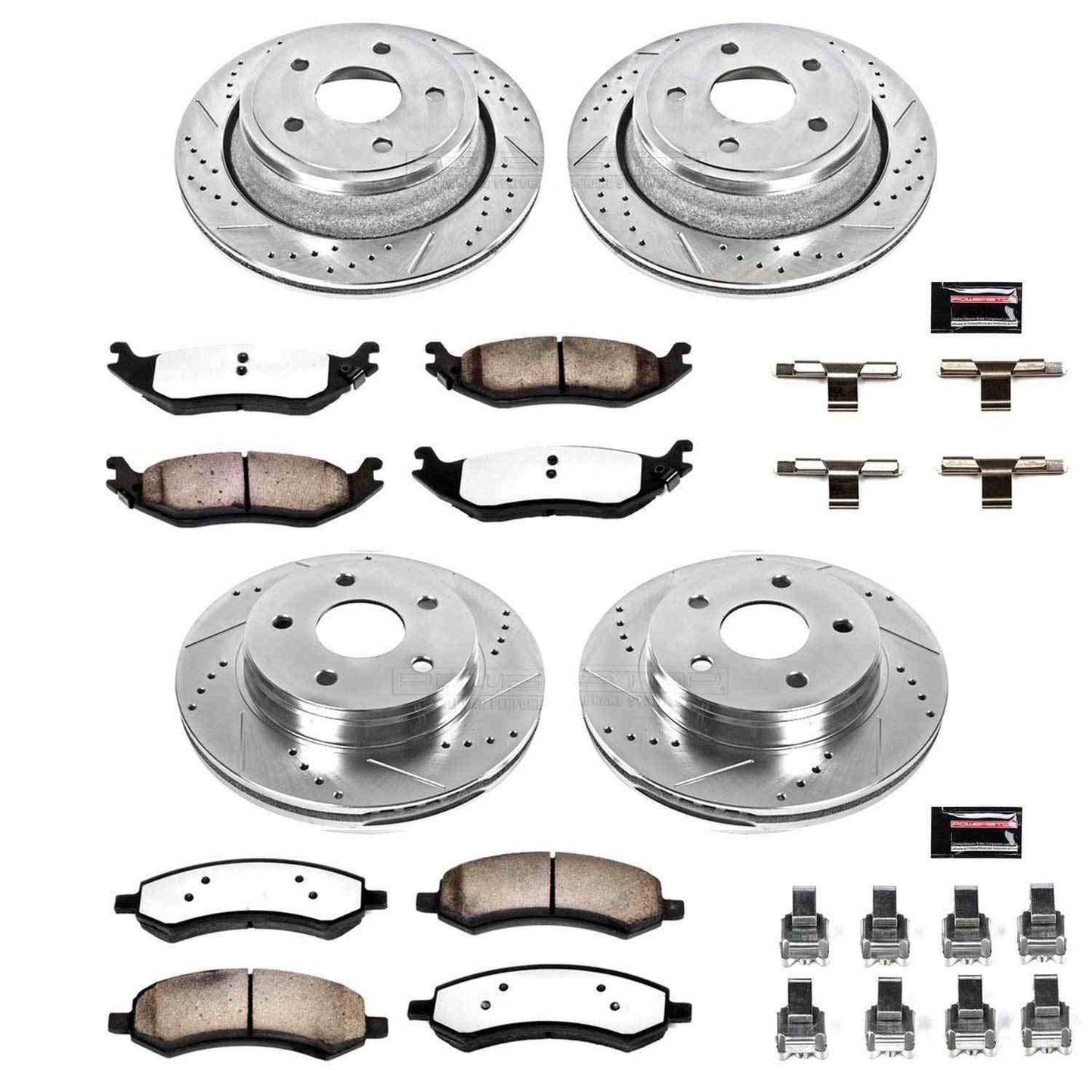 PowerStop Power Stop 07-09 Chrysler Aspen Front & Rear Z36 Truck & Tow Brake Kit K2164-36