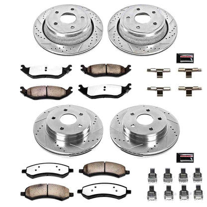 PowerStop Power Stop 07-09 Chrysler Aspen Front & Rear Z36 Truck & Tow Brake Kit K2164-36