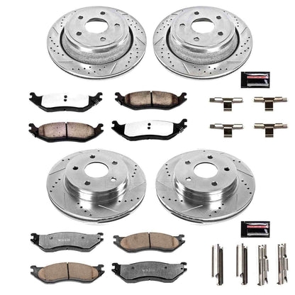 PowerStop Power Stop 04-06 Dodge Durango Front & Rear Z36 Truck & Tow Brake Kit K2166-36