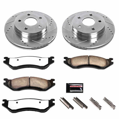 PowerStop Power Stop 03-05 Dodge Ram 1500 Front Z36 Truck & Tow Brake Kit K2167-36