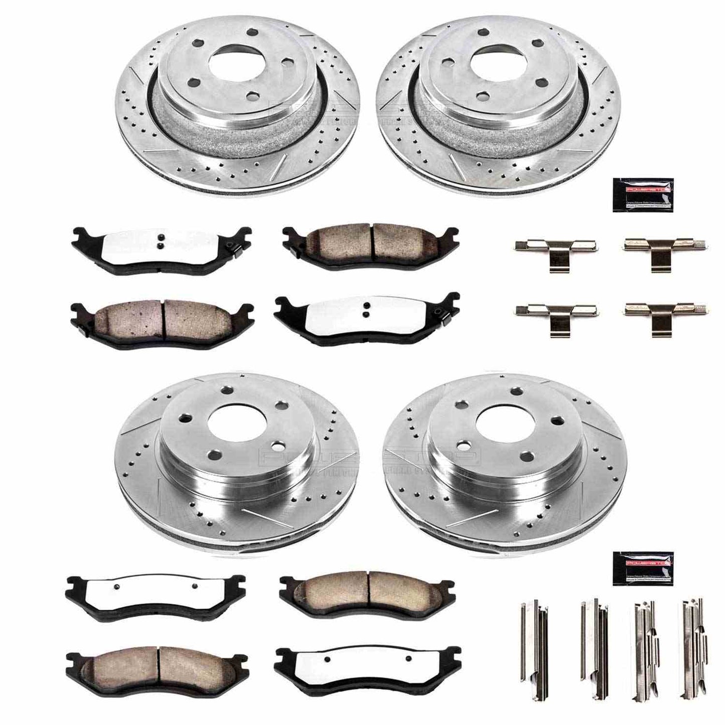 PowerStop Power Stop 03-05 Dodge Ram 1500 Front & Rear Z36 Truck & Tow Brake Kit K2168-36