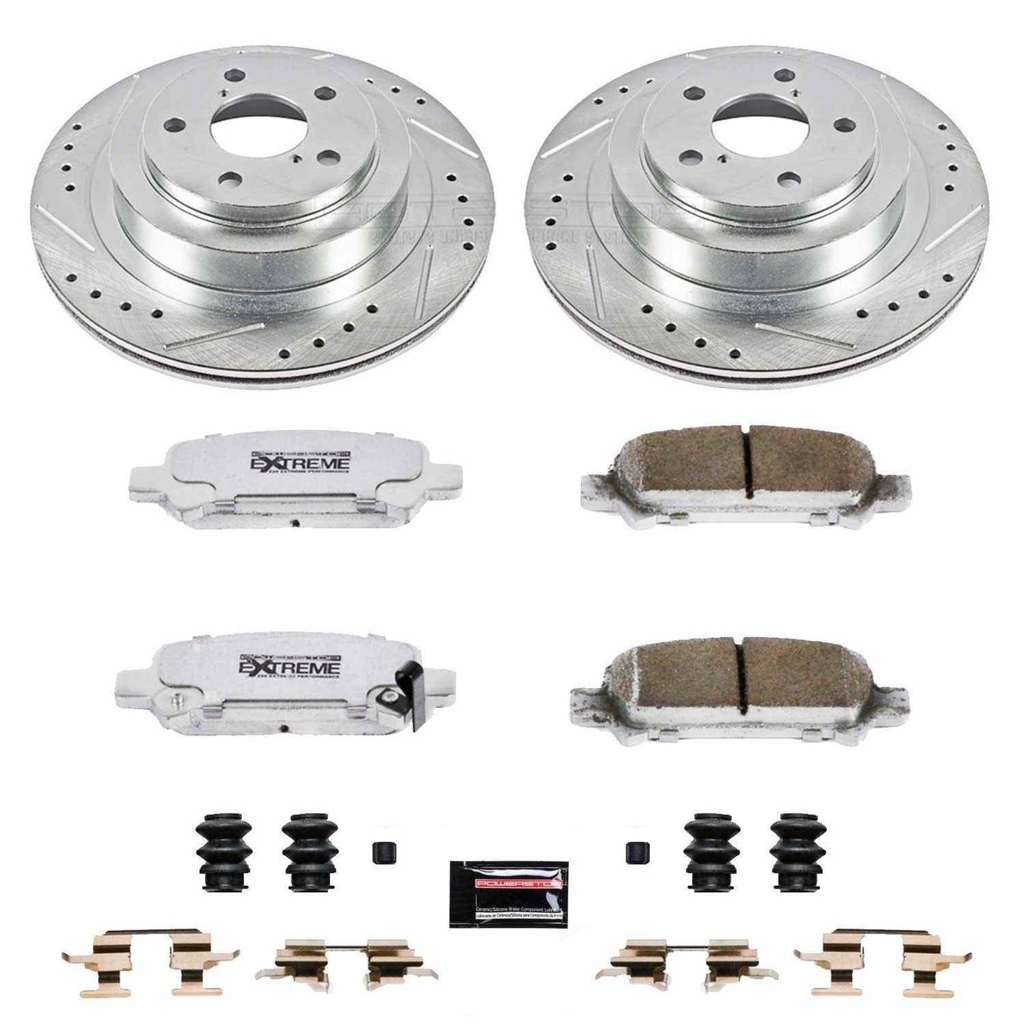 PowerStop Power Stop 05-09 Subaru Legacy Rear Z26 Street Warrior Brake Kit K219-26