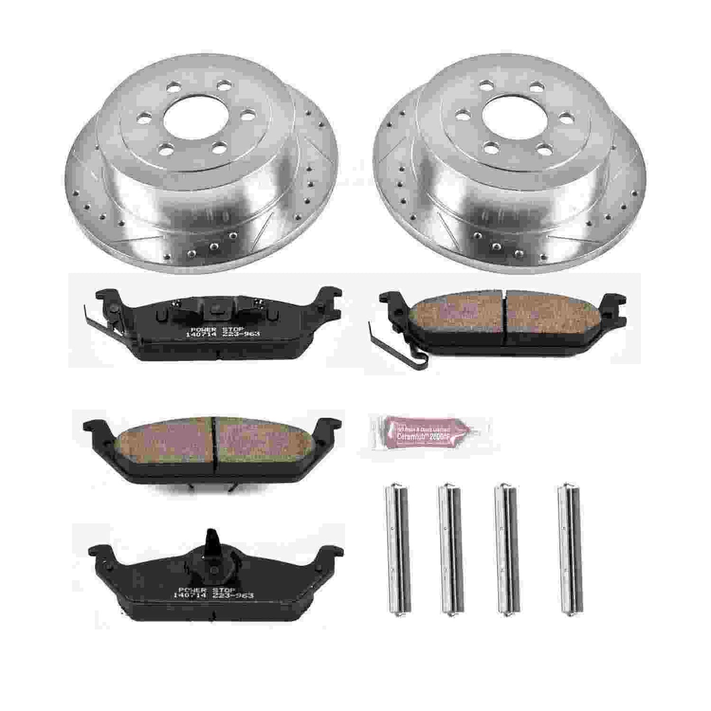 PowerStop Power Stop 03-04 Dodge Dakota Rear Z23 Evolution Sport Brake Kit K2192
