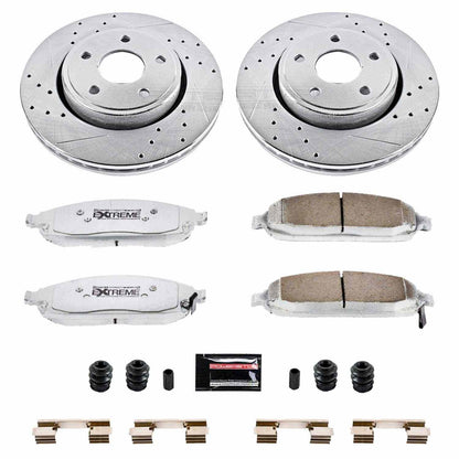 PowerStop Power Stop 06-10 Jeep Commander Front Z26 Street Warrior Brake Kit K2219-26