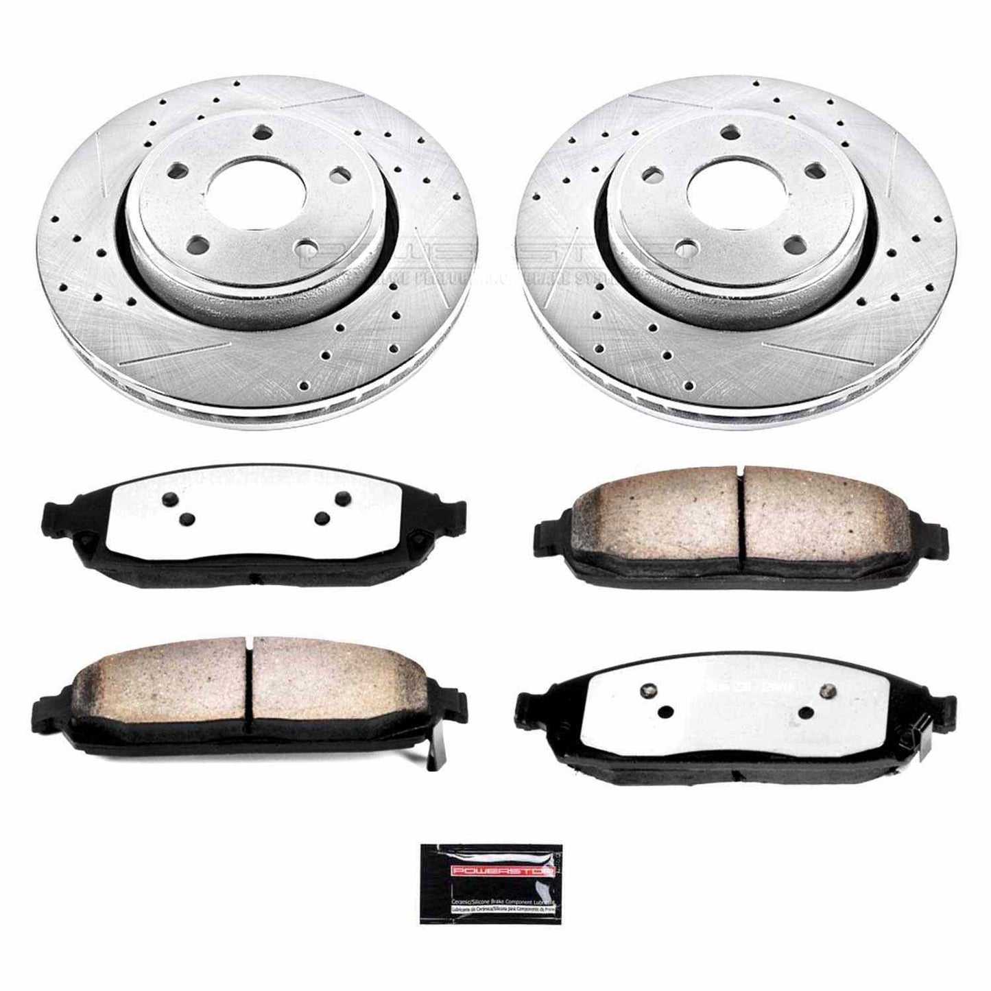 PowerStop Power Stop 06-10 Jeep Commander Front Z36 Truck & Tow Brake Kit K2219-36