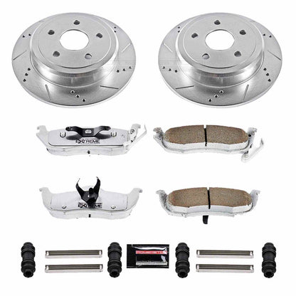 PowerStop Power Stop 06-10 Jeep Commander Rear Z26 Street Warrior Brake Kit K2221-26