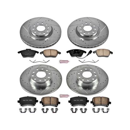 PowerStop Power Stop 06-09 Audi A3 Front & Rear Z23 Evolution Sport Brake Kit K2260