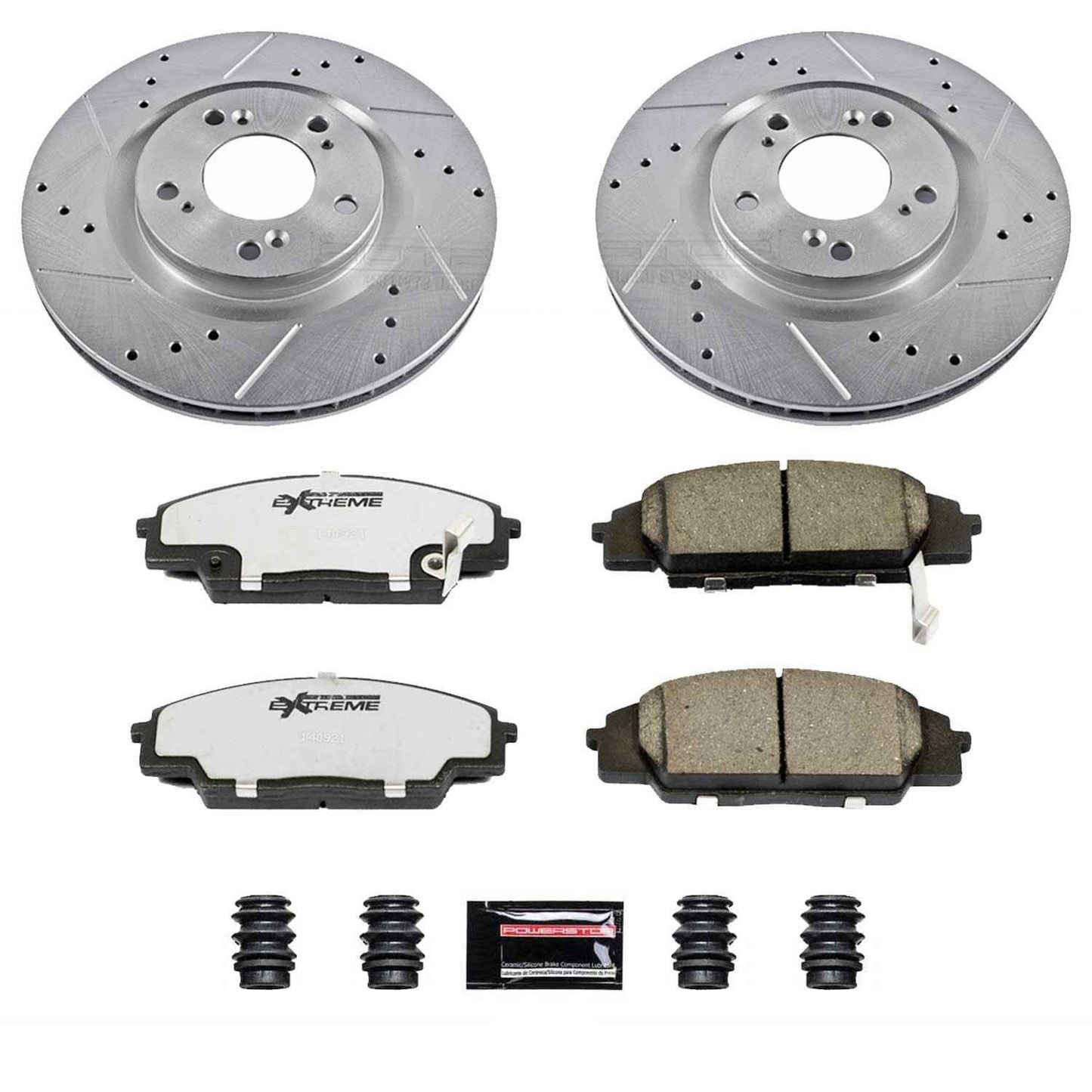 PowerStop Power Stop 00-09 Honda S2000 Front Z26 Street Warrior Brake Kit K2276-26