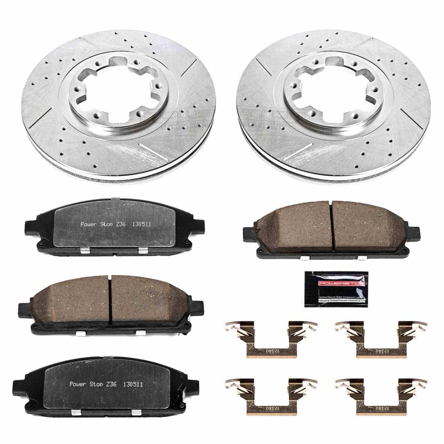 PowerStop Power Stop 97-03 Infiniti QX4 Front Z36 Truck & Tow Brake Kit K2279-36
