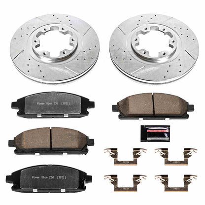 PowerStop Power Stop 97-03 Infiniti QX4 Front Z36 Truck & Tow Brake Kit K2279-36