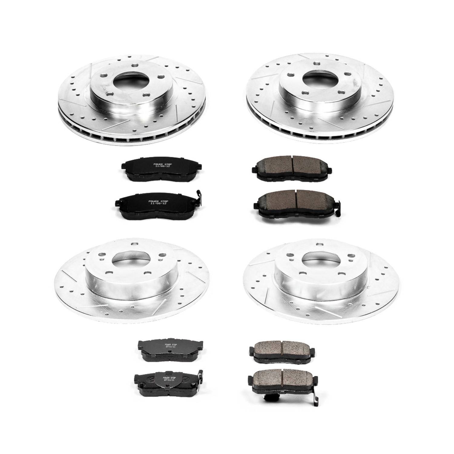 PowerStop Power Stop 00-01 Infiniti I30 Front & Rear Z23 Evolution Sport Brake Kit K2281