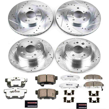 PowerStop Power Stop 99-03 Acura TL Front & Rear Z26 Street Warrior Brake Kit K2295-26