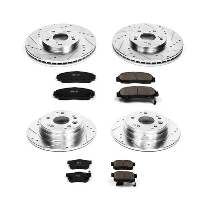 PowerStop Power Stop 99-03 Acura TL Front & Rear Z23 Evolution Sport Brake Kit K2295