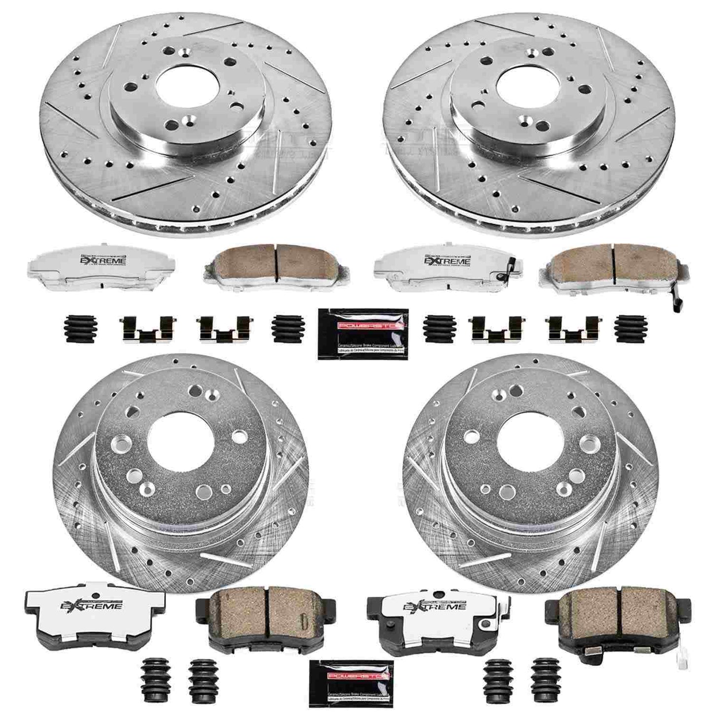 PowerStop Power Stop 01-03 Acura CL Front & Rear Z26 Street Warrior Brake Kit K2296-26