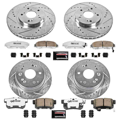 PowerStop Power Stop 01-03 Acura CL Front & Rear Z26 Street Warrior Brake Kit K2296-26
