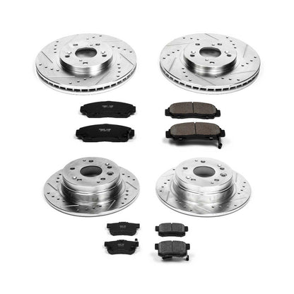 PowerStop Power Stop 01-03 Acura CL Front & Rear Z23 Evolution Sport Brake Kit K2296