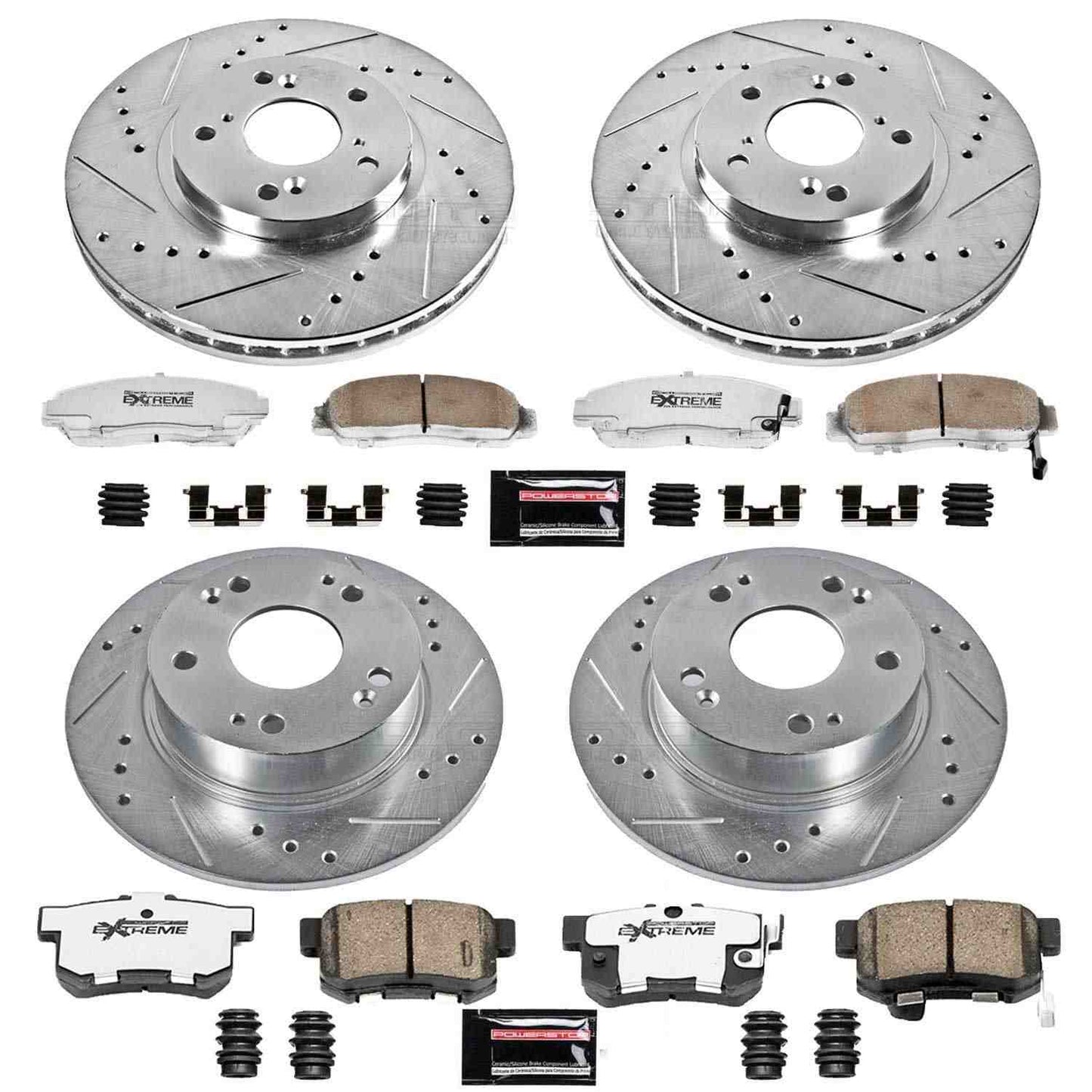 PowerStop Power Stop 04-08 Acura TSX Front & Rear Z26 Street Warrior Brake Kit K2297-26