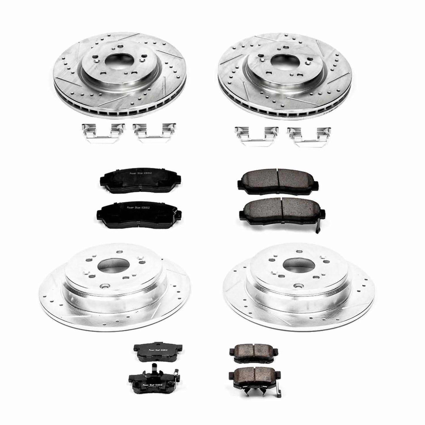PowerStop Power Stop 10-12 Acura RDX Front & Rear Z23 Evolution Sport Brake Kit K229