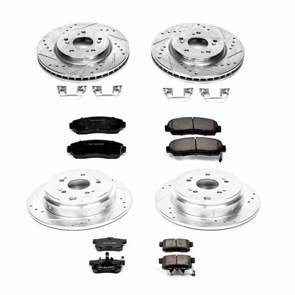 PowerStop Power Stop 10-12 Acura RDX Front & Rear Z23 Evolution Sport Brake Kit K229