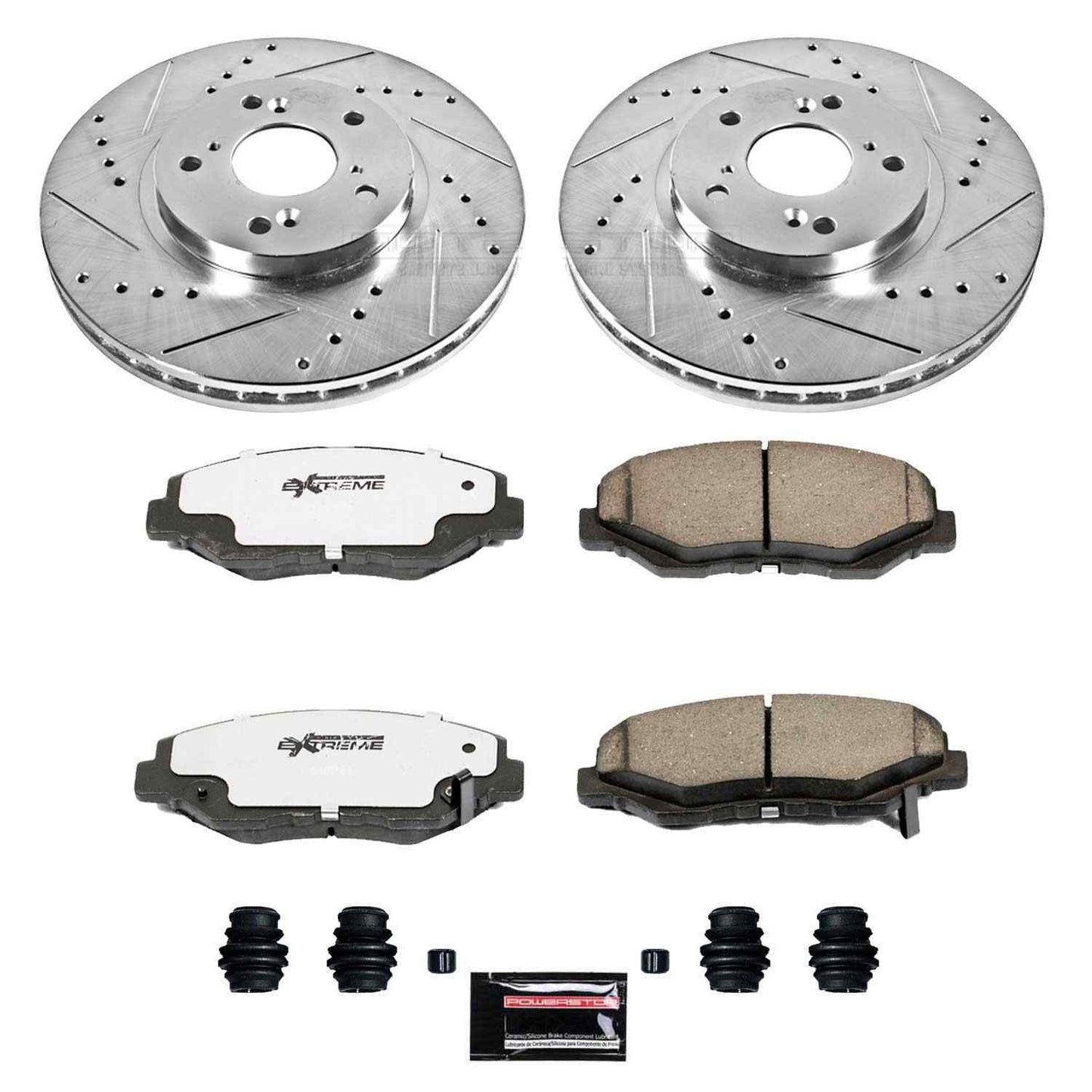 PowerStop Power Stop 03-08 Honda Pilot Front Z26 Street Warrior Brake Kit K2302-26