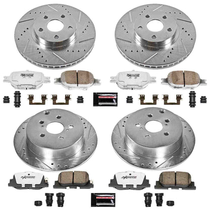 PowerStop Power Stop 05-10 Scion tC Front & Rear Z26 Street Warrior Brake Kit K2315-26