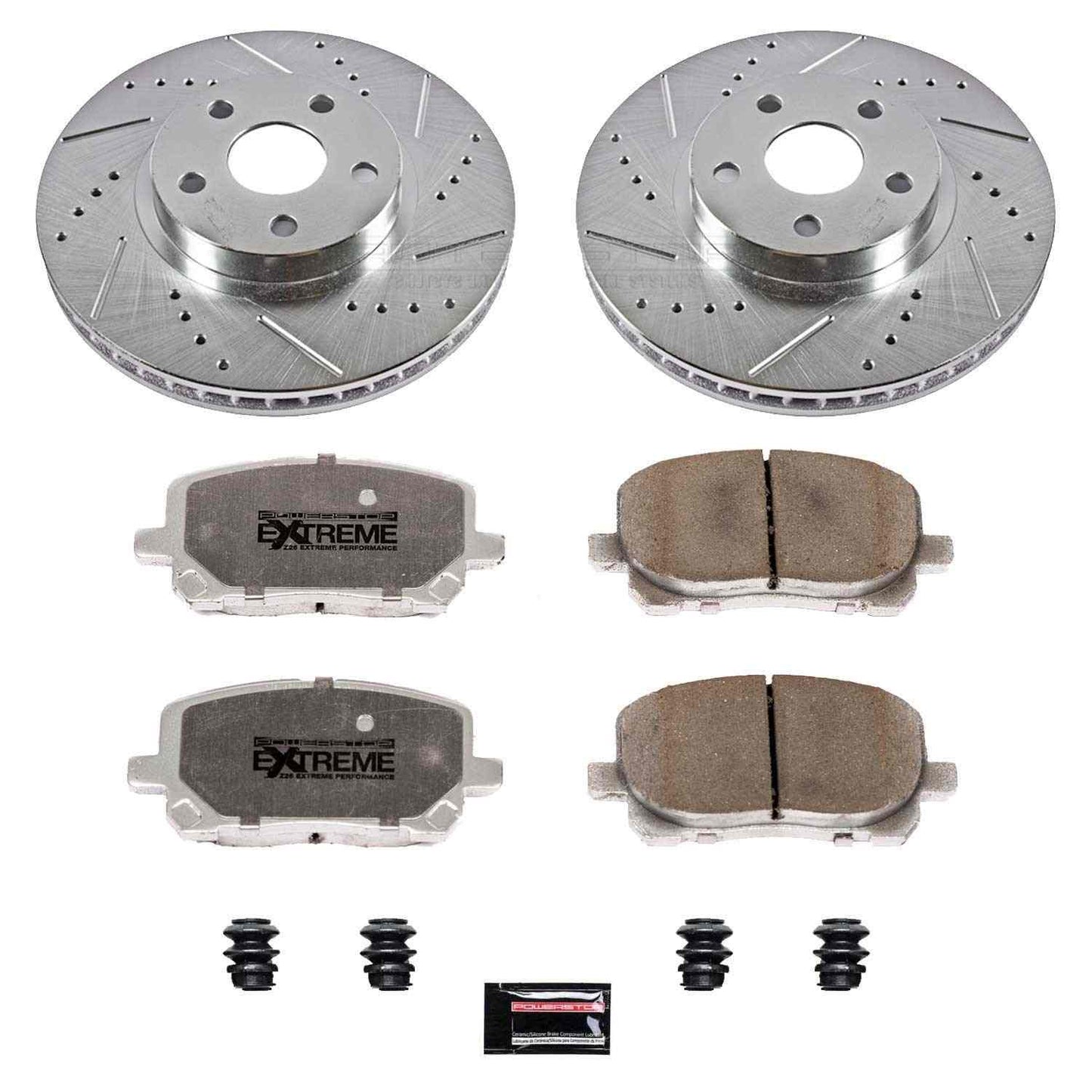 PowerStop Power Stop 03-08 Pontiac Vibe Front Z26 Street Warrior Brake Kit K2316-26