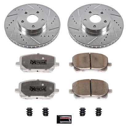 PowerStop Power Stop 03-08 Pontiac Vibe Front Z26 Street Warrior Brake Kit K2316-26