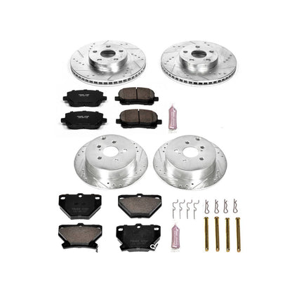 PowerStop Power Stop 03-06 Pontiac Vibe Front & Rear Z23 Evolution Sport Brake Kit K2317