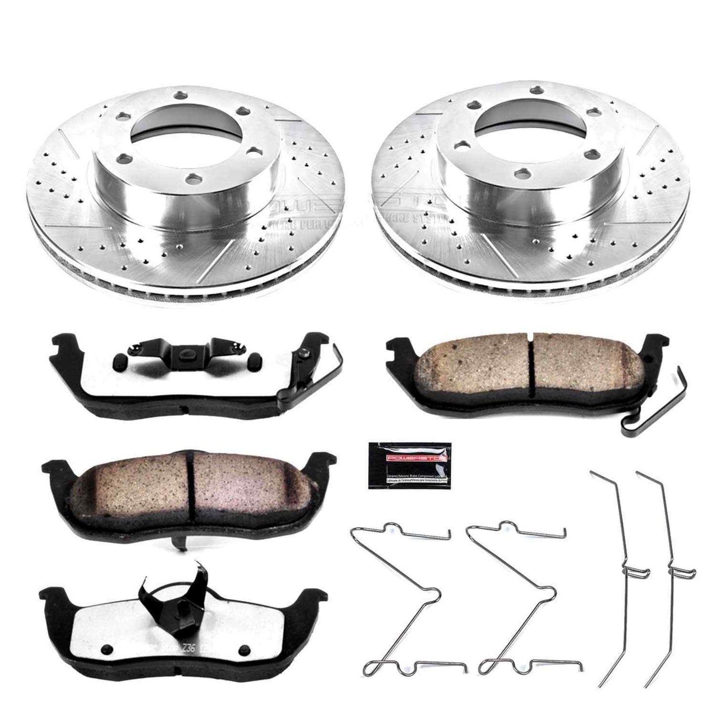 PowerStop Power Stop 01-02 Toyota Sequoia Front Z36 Truck & Tow Brake Kit K2323-36
