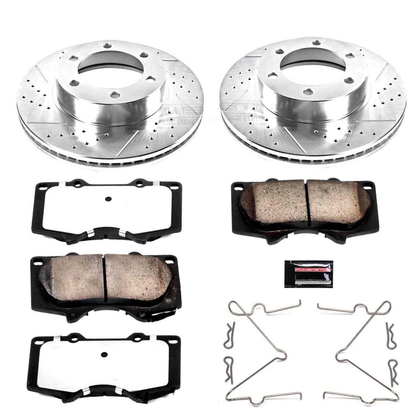 PowerStop Power Stop 01-07 Toyota Sequoia Front Z36 Truck & Tow Brake Kit K2324-36