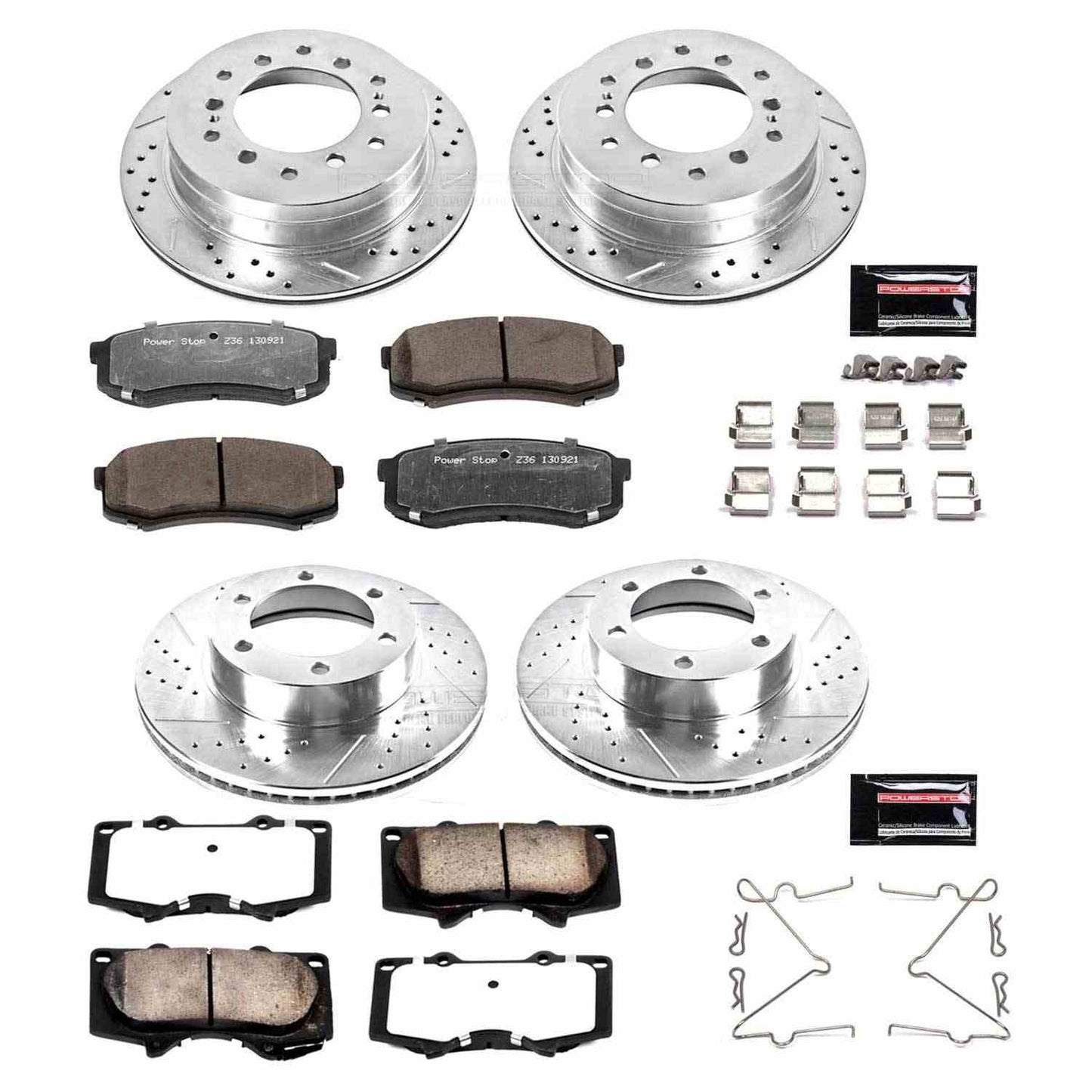 PowerStop Power Stop 01-07 Toyota Sequoia Front & Rear Z36 Truck & Tow Brake Kit K2325-36