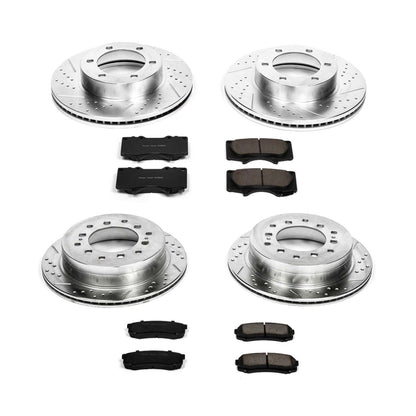 PowerStop Power Stop 01-07 Toyota Sequoia Front & Rear Z23 Evolution Sport Brake Kit K2325