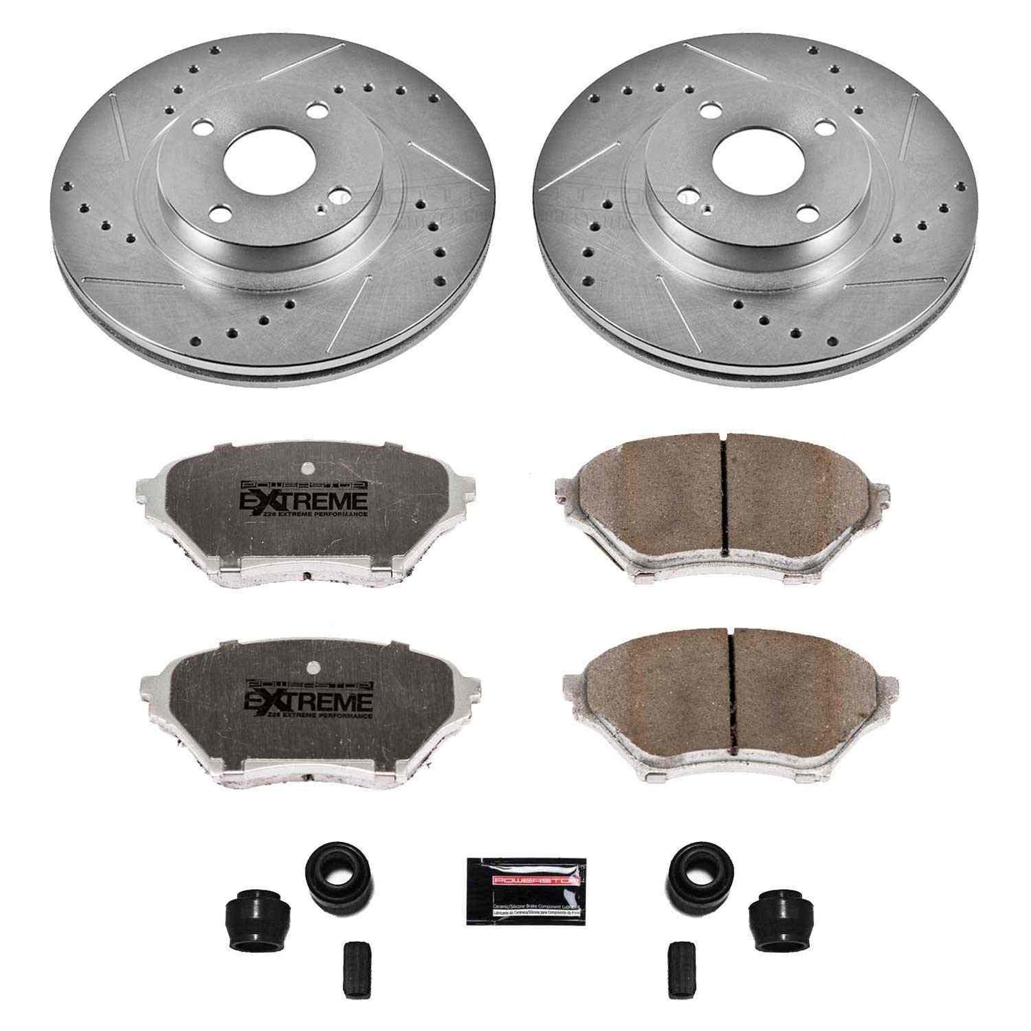 PowerStop Power Stop 01-05 Mazda Miata Front Z26 Street Warrior Brake Kit K2353-26