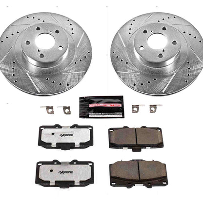PowerStop Power Stop 06-07 Subaru Impreza Front Z26 Street Warrior Brake Kit K2367-26