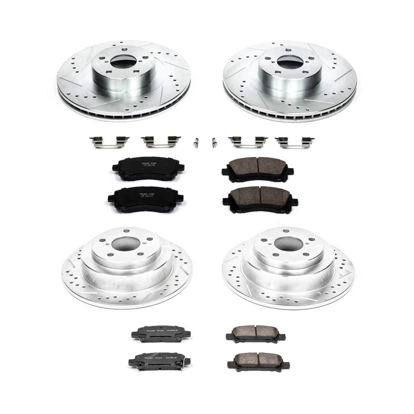 PowerStop Power Stop 02-03 Subaru Impreza Front & Rear Z23 Evolution Sport Brake Kit K2371