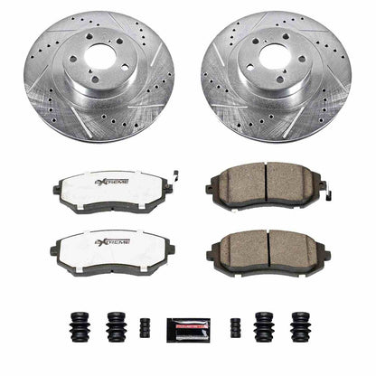 PowerStop Power Stop 05-06 Saab 9-2X Front Z26 Street Warrior Brake Kit K2373-26