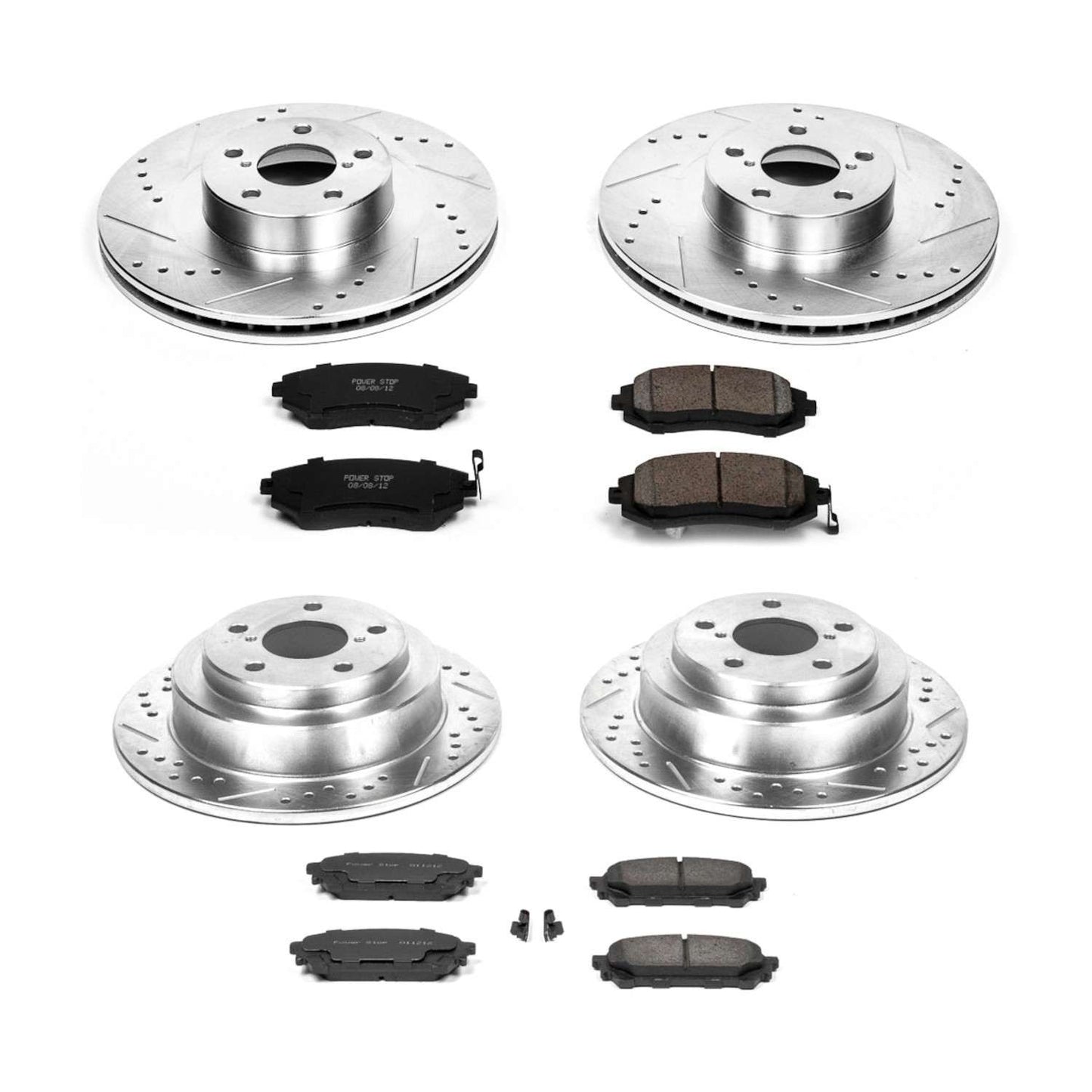 PowerStop Power Stop 05-06 Saab 9-2X Front & Rear Z23 Evolution Sport Brake Kit K2376