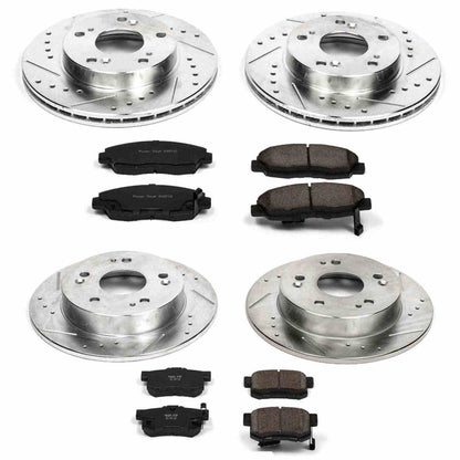 PowerStop Power Stop 06-11 Honda Civic Front & Rear Z23 Evolution Sport Brake Kit K2385