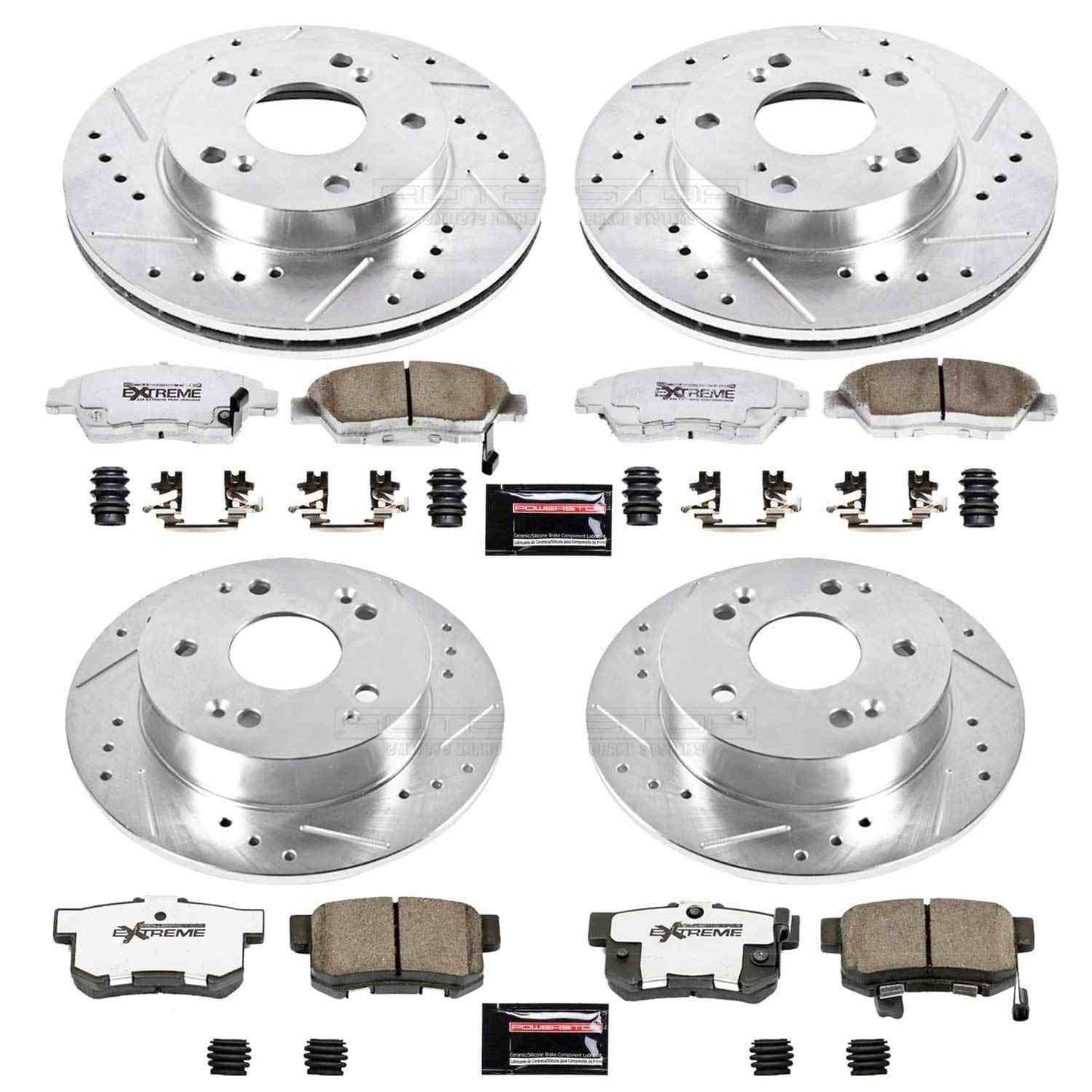 PowerStop Power Stop 02-06 Acura RSX Front & Rear Z26 Street Warrior Brake Kit K2387-26