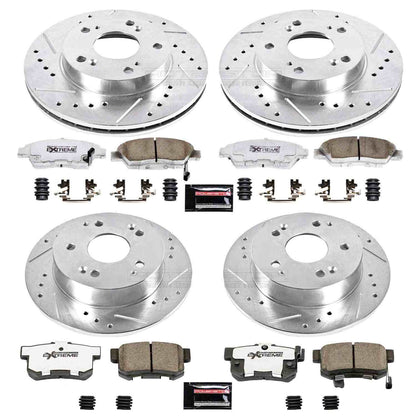 PowerStop Power Stop 02-06 Acura RSX Front & Rear Z26 Street Warrior Brake Kit K2387-26