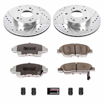 PowerStop Power Stop 06-11 Honda Civic Front Z26 Street Warrior Brake Kit K2389-26