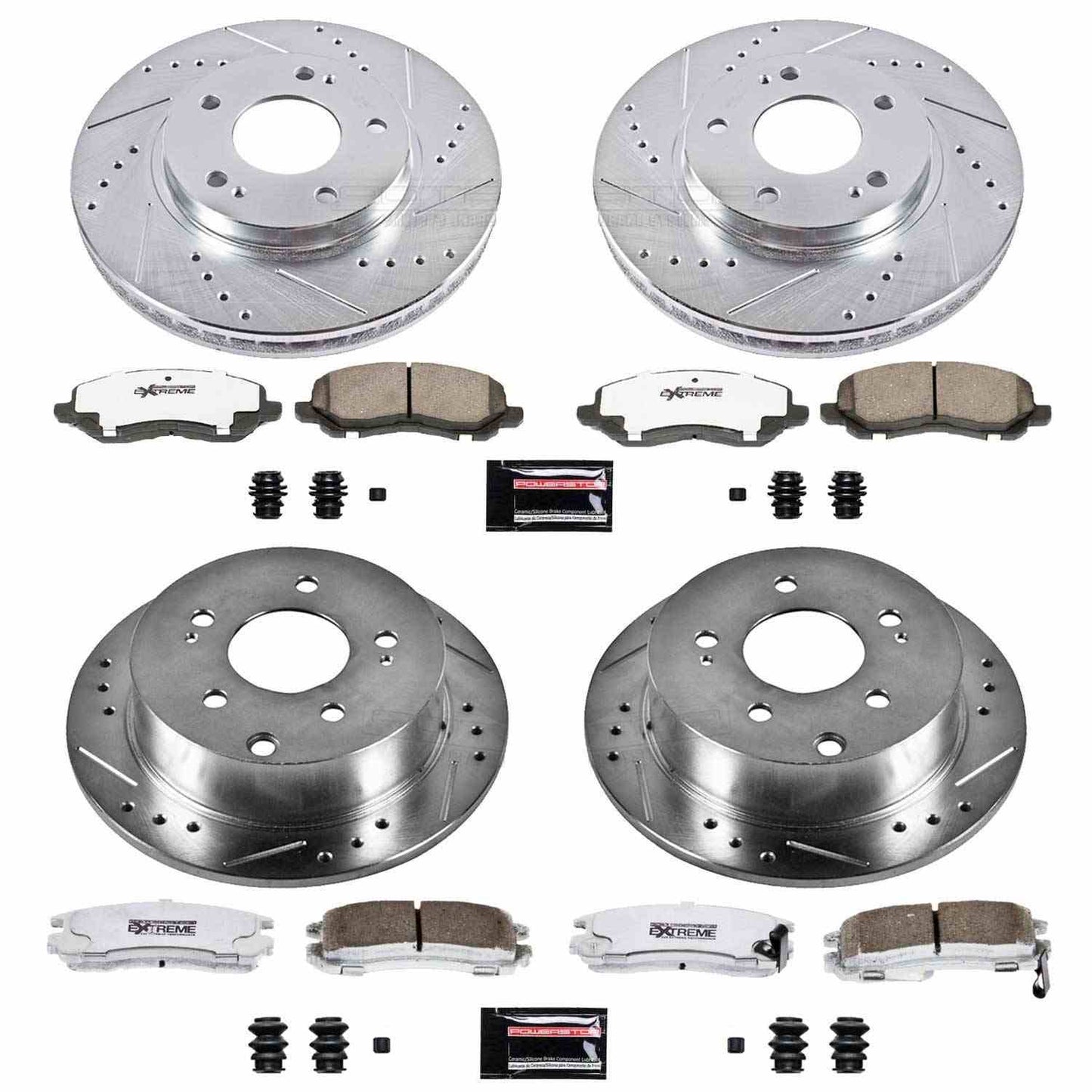 PowerStop Power Stop 04-12 Mitsubishi Galant Front & Rear Z26 Street Warrior Brake Kit K2395-26