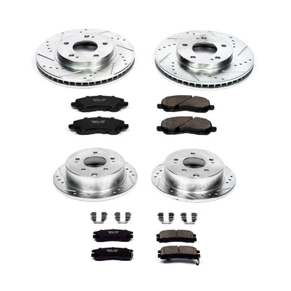 PowerStop Power Stop 04-12 Mitsubishi Galant Front & Rear Z23 Evolution Sport Brake Kit K2395