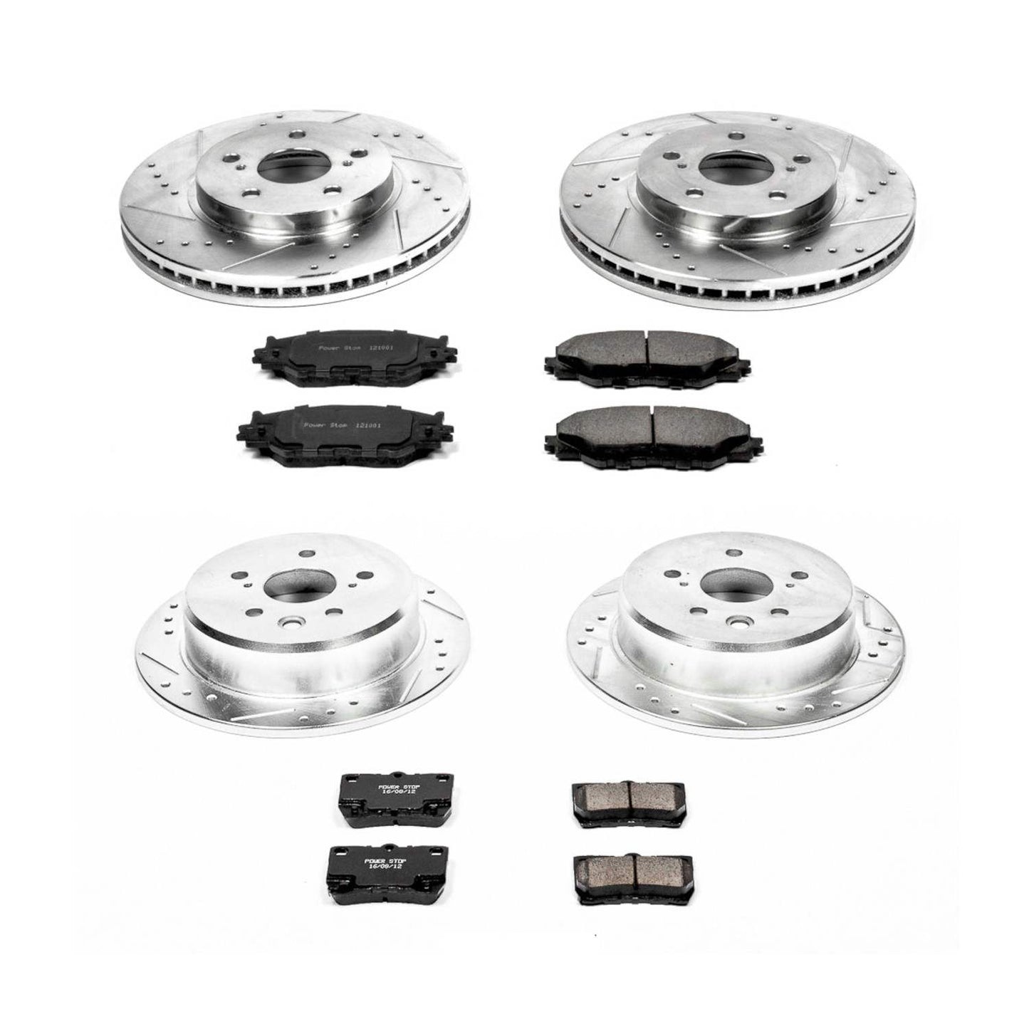 PowerStop Power Stop 06-13 Lexus IS250 Front & Rear Z23 Evolution Sport Brake Kit K2407