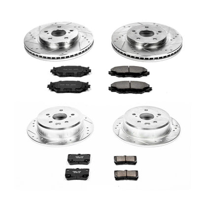 PowerStop Power Stop 06-13 Lexus IS250 Front & Rear Z23 Evolution Sport Brake Kit K2407